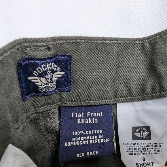 VTG Olive Green High Waist Straight Leg Khaki Trousers Corpcore - Picture 4 of 9